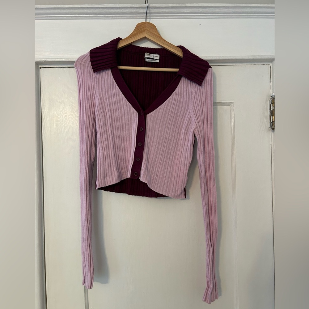 Urban Outfitters crop polo top size medium